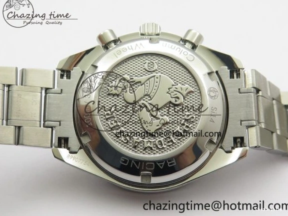 0207 Elegant Speedmaster Racing Master SS HRF 1:1 Best Edition White Dial on SS Bracelet A 7864